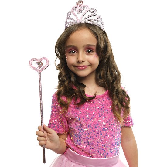 SET ACCESORIOS PRINCESA PINK HEART image 1