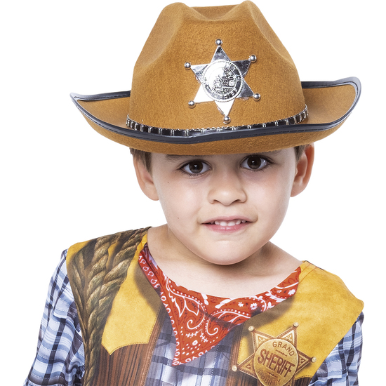 SOMBRERO SHERIFF MARRÓN INF image 1