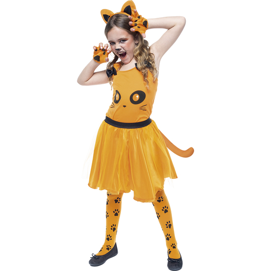 DISFRAZ GATITA NARANJA INF image 0