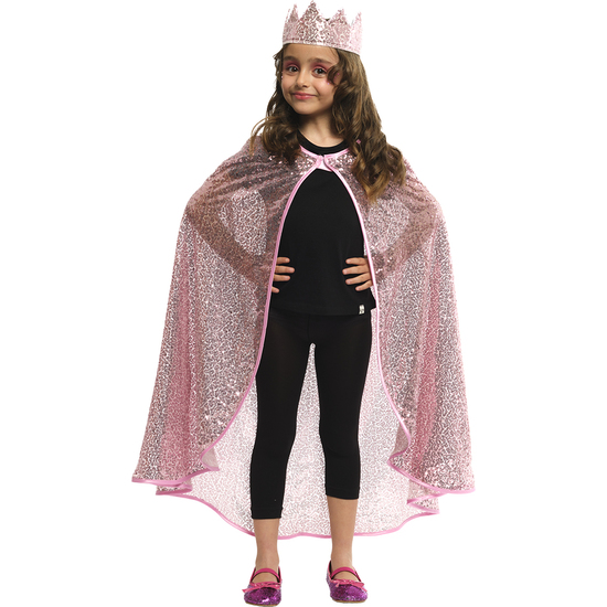 SET PRINCESA ROSA BRILLANTE INF (CAPA+CORONA) image 0