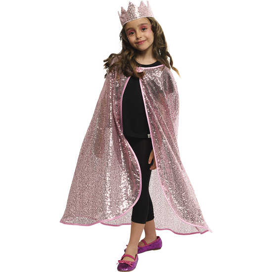 SET PRINCESA ROSA BRILLANTE INF (CAPA+CORONA) image 1