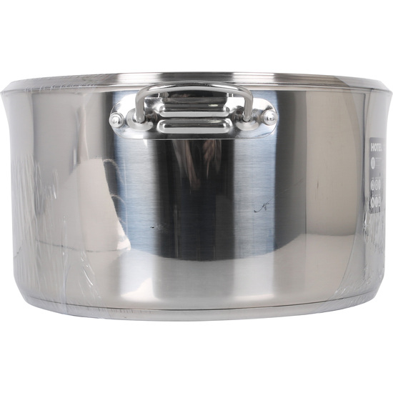 HIGH IND STEEL CASSEROLE+LID 34CM/0,8MM/16L image 2
