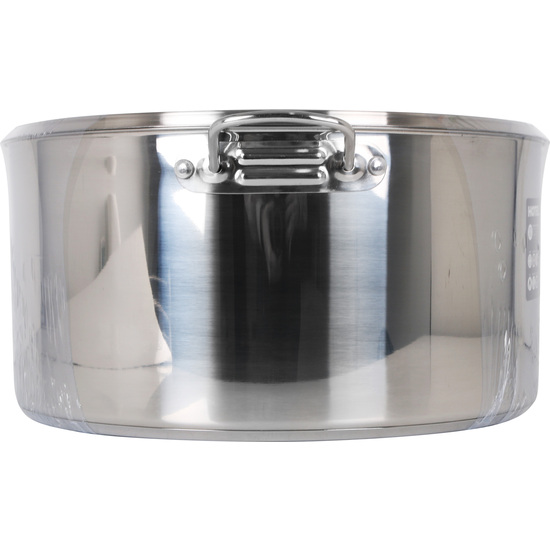 HIGH IND STEEL CASSEROLE+LID 38CM/0,8MM/21.5L image 2