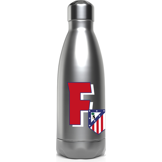 ATLÉTICO DE MADRID BOTELLA PERSONALIZABLE DE ACERO 550ML LETRA F image 0