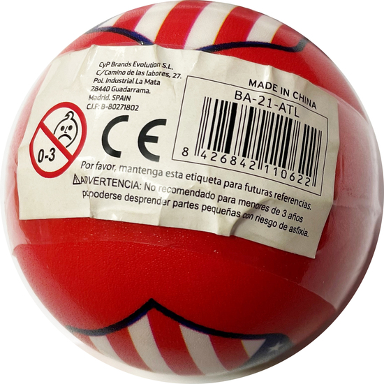 ATLÉTICO DE MADRID PELOTA ANTIESTRÉS 63 MM image 2