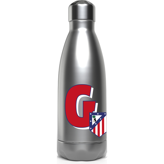 ATLÉTICO DE MADRID BOTELLA PERSONALIZABLE DE ACERO 550ML LETRA G image 0