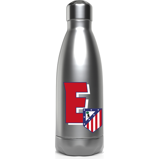 ATLÉTICO DE MADRID BOTELLA PERSONALIZABLE DE ACERO 550ML LETRA E image 0
