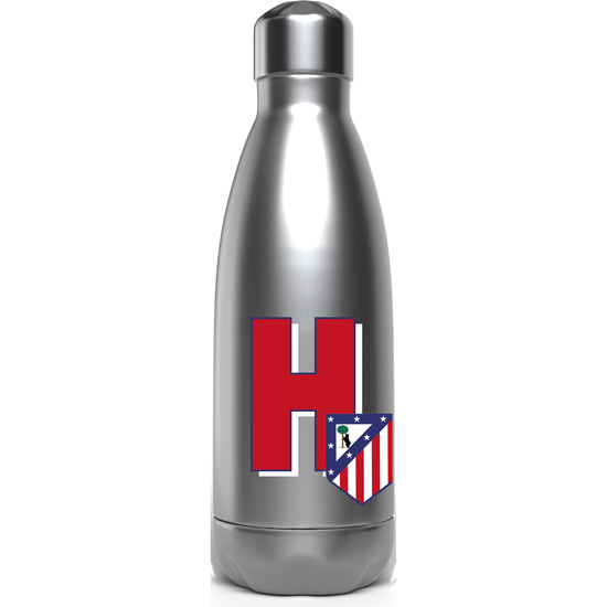 ATLÉTICO DE MADRID BOTELLA PERSONALIZABLE DE ACERO 550ML LETRA H image 0