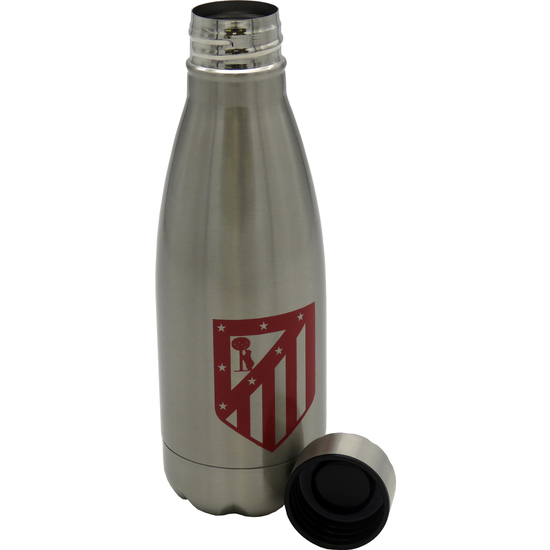 ATLÉTICO DE MADRID BOTELLA PLATEADA DE ACERO 550ML image 1