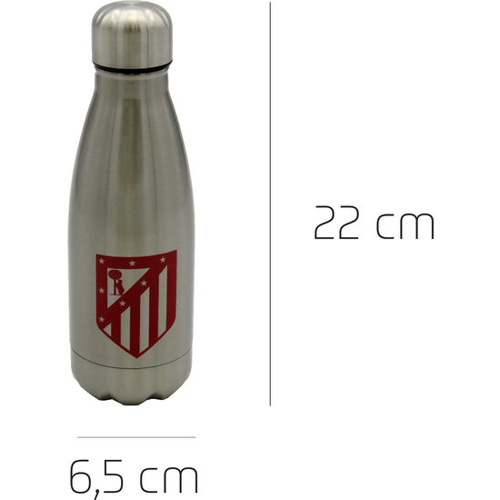 ATLÉTICO DE MADRID BOTELLA PLATEADA DE ACERO 550ML image 2