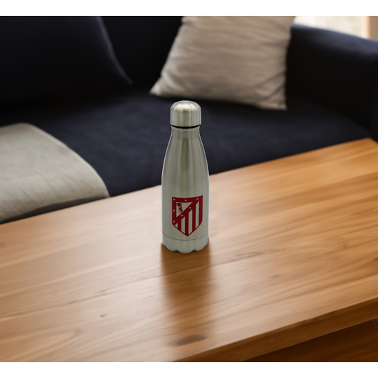 ATLÉTICO DE MADRID BOTELLA PLATEADA DE ACERO 550ML image 3