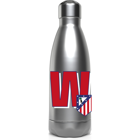 ATLÉTICO DE MADRID BOTELLA PERSONALIZABLE DE ACERO 550ML LETRA W image 0