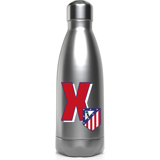 ATLÉTICO DE MADRID BOTELLA PERSONALIZABLE DE ACERO 550ML LETRA X image 0