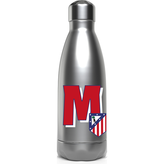 ATLÉTICO DE MADRID BOTELLA PERSONALIZABLE DE ACERO 550ML LETRA M image 0