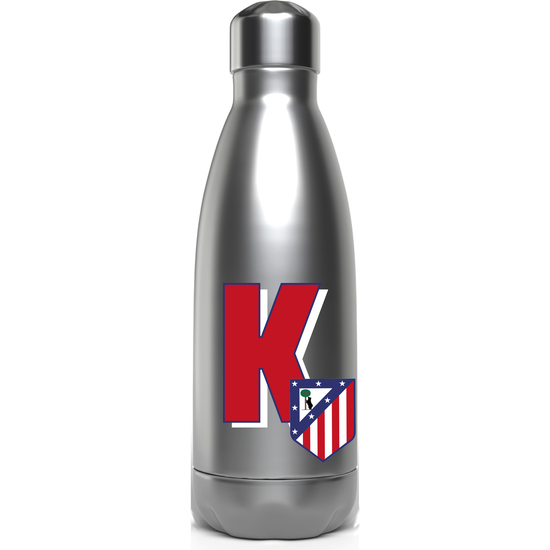 ATLÉTICO DE MADRID BOTELLA PERSONALIZABLE DE ACERO 550ML LETRA K image 0