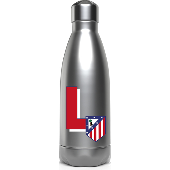 ATLÉTICO DE MADRID BOTELLA PERSONALIZABLE DE ACERO 550ML LETRA L image 0