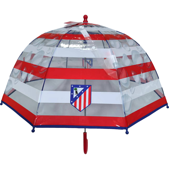 ATLÉTICO DE MADRID PARAGUAS MANUAL INFANTIL TRANSP. BURBUJA 48 CM image 0