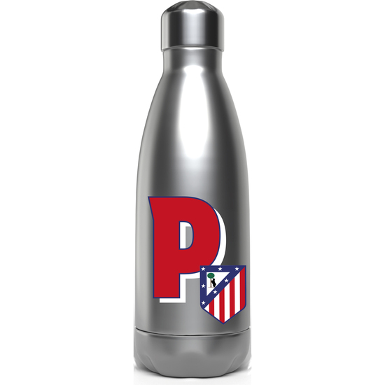 ATLÉTICO DE MADRID BOTELLA PERSONALIZABLE DE ACERO 550ML LETRA P image 0