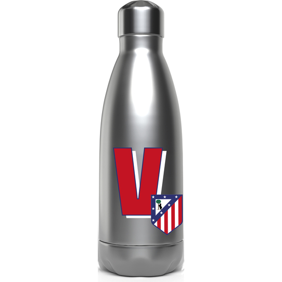 ATLÉTICO DE MADRID BOTELLA PERSONALIZABLE DE ACERO 550ML LETRA V image 0