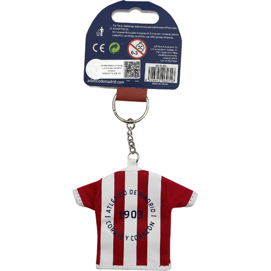 ATLÉTICO DE MADRID LLAVERO MINI CAMISETA image 3