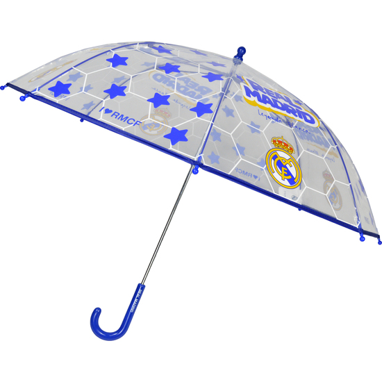 REAL MADRID PARAGUAS MANUAL INFANTIL 48 CM TRANSPARENTE image 1