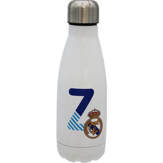 REAL MADRID BOTELLA PERSONALIZABLE BLANCA DE ACERO 550ML LETRA Z image 0