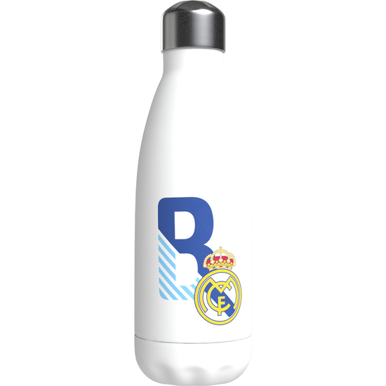 REAL MADRID BOTELLA PERSONALIZABLE BLANCA DE ACERO 550ML LETRA B image 0