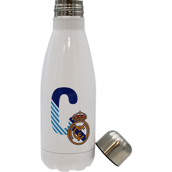 REAL MADRID BOTELLA PERSONALIZABLE BLANCA DE ACERO 550ML LETRA C image 2
