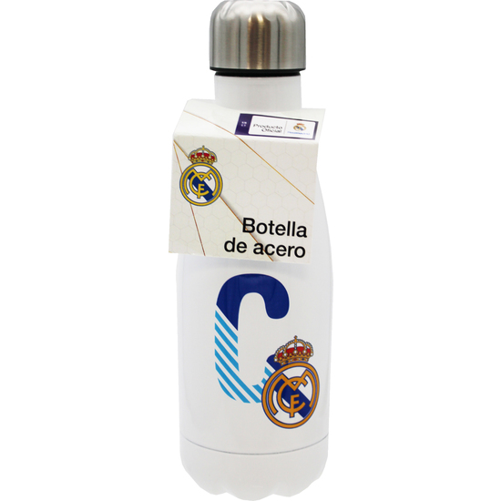 REAL MADRID BOTELLA PERSONALIZABLE BLANCA DE ACERO 550ML LETRA C image 4