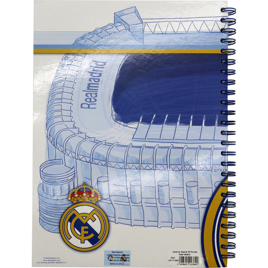 REAL MADRID CARPETA ESPIRAL 30 FUNDAS image 1