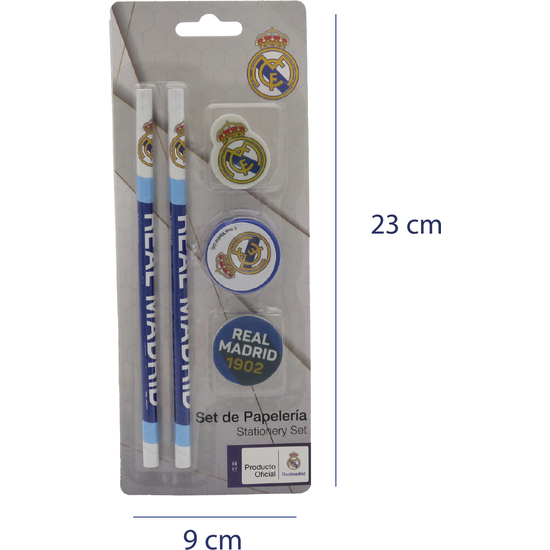 REAL MADRID SET 5 PIEZAS DE PAPELERÍA image 2
