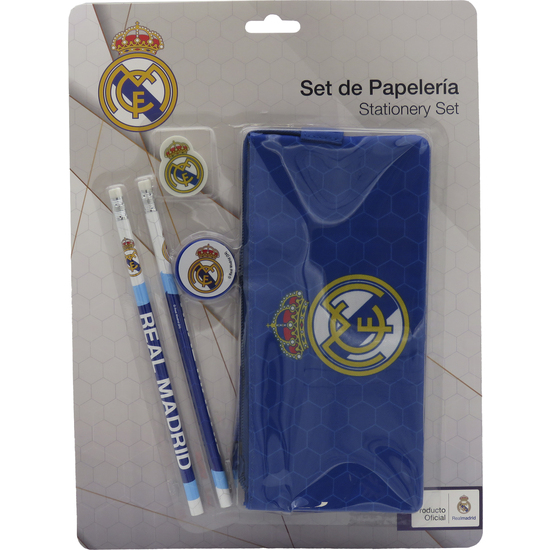 REAL MADRID SET DE PAPELERÍA PORTATODO TRIPLE image 0