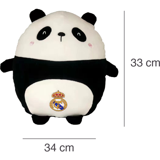 REAL MADRID  PELUCHE OSO PANDA 30CM SQUISHY image 2