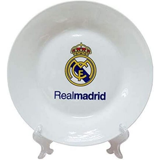 REAL MADRID PLATO DE CERÁMICA CON SOPORTE image 0