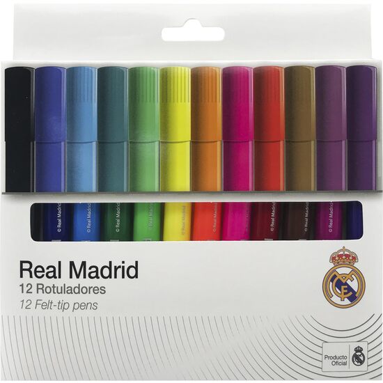 REAL MADRID 12 ROTULADORES DE COLORES image 0
