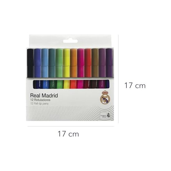 REAL MADRID 12 ROTULADORES DE COLORES image 2