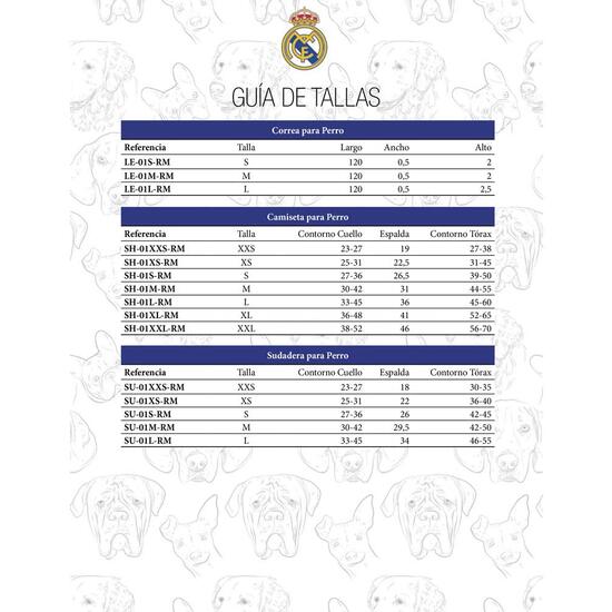 REAL MADRID SUDADERA PARA PERRO  TALLA XXS image 3