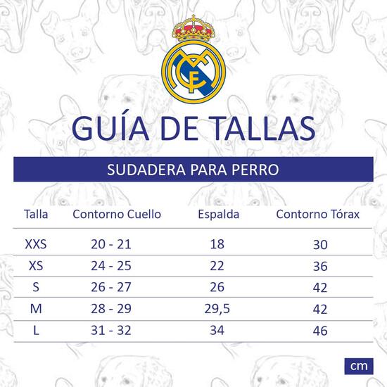 REAL MADRID SUDADERA PARA PERRO  TALLA L image 2