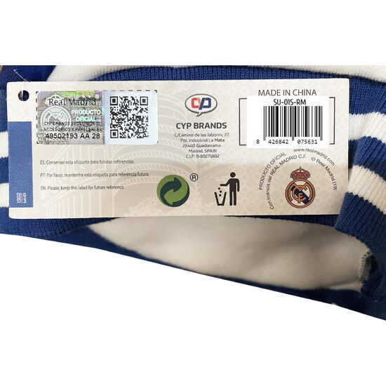 REAL MADRID SUDADERA PARA PERRO  TALLA S image 1