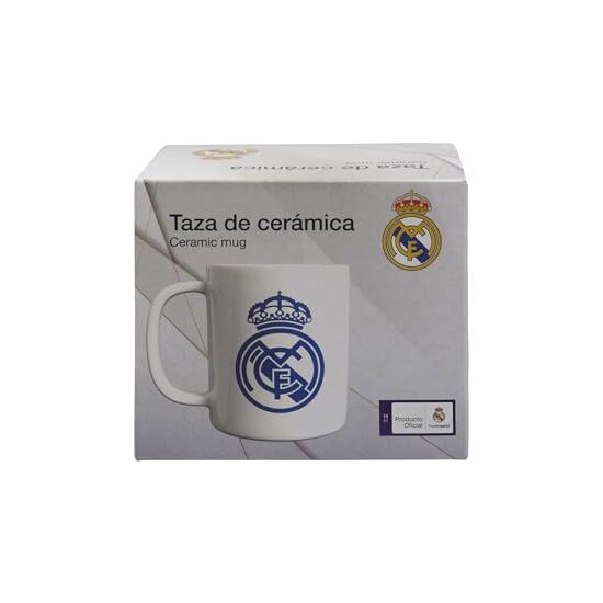 REAL MADRID TAZA CERÁMICA ESCUDO AZUL EN CAJA image 2