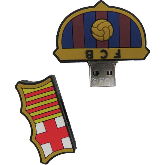 FCBARCELONA PENDRIVE RUBBER16GB  ESCUDO image 3