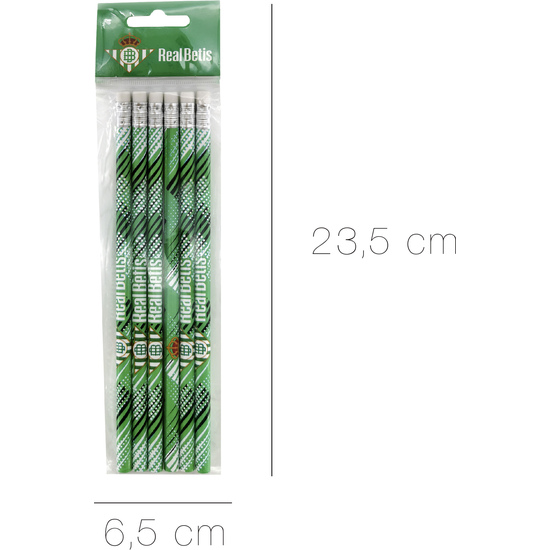 BETIS BALOMPIÉ SET 6 LÁPICES C/ GOMA image 3