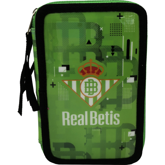 BETIS BALOMPIÉ PLUMIER 3 PISOS CON MATERIAL ESCOLAR image 0