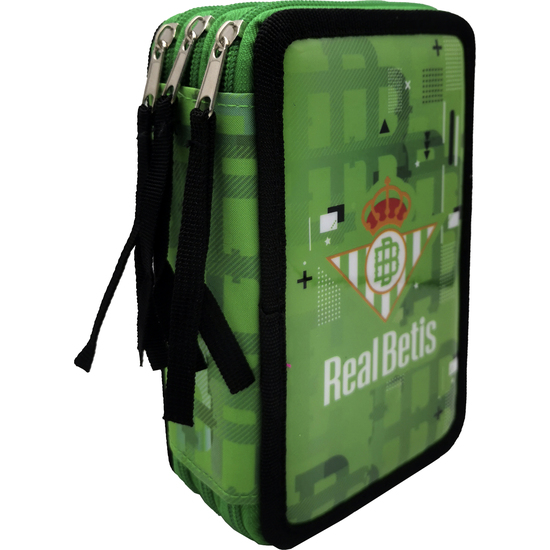 BETIS BALOMPIÉ PLUMIER 3 PISOS CON MATERIAL ESCOLAR image 1