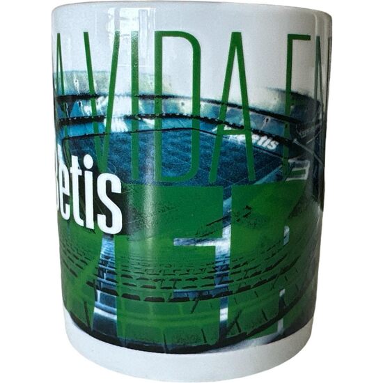 BETIS BALOMPIÉ TAZA CERÁMICA LA VIDA EN VERDE image 1