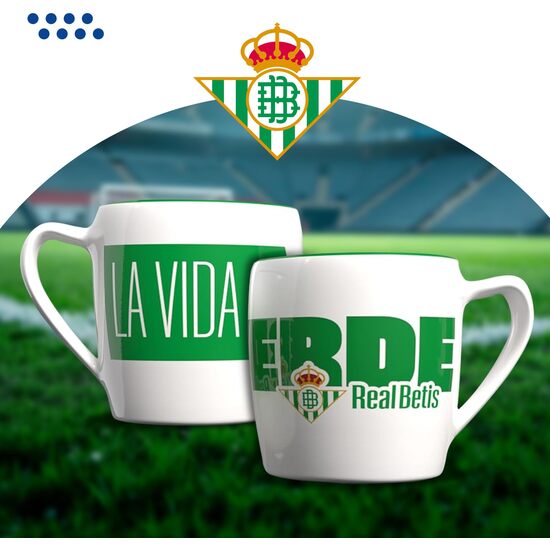 BETIS BALOMPIÉ TAZA BICOLOR CAJA image 2