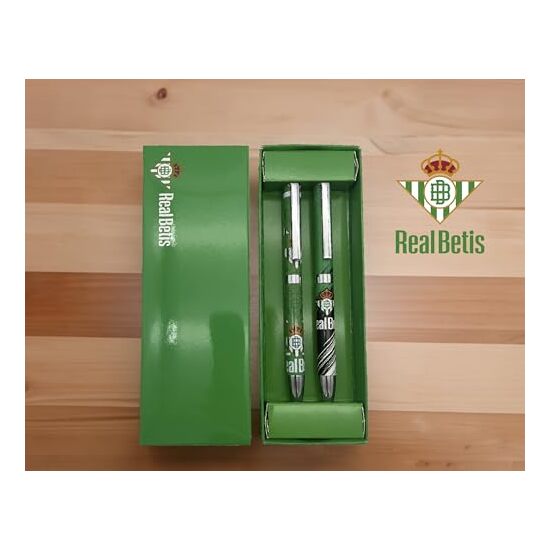 BETIS BALOMPIÉ SET DE DOS BOLÍGRAFOS METÁLICOS EN CAJA image 5