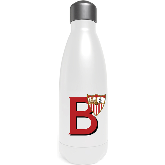 SEVILLA BOTELLA PERSONALIZABLE BLANCA DE ACERO 550ML LETRA B image 0