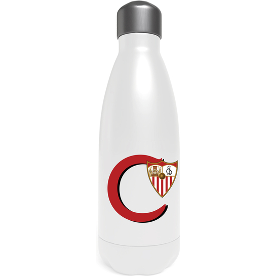 SEVILLA BOTELLA PERSONALIZABLE BLANCA DE ACERO 550ML LETRA C image 0