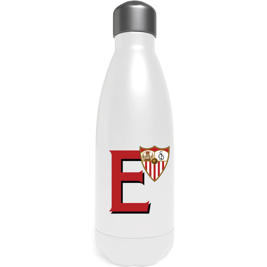 SEVILLA BOTELLA PERSONALIZABLE BLANCA DE ACERO 550ML LETRA E image 0